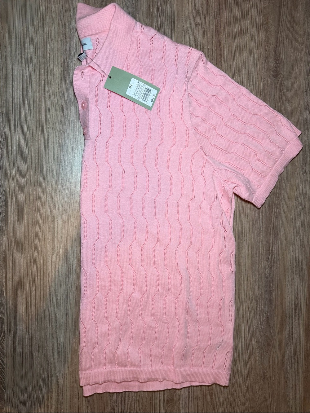 Goodfellow & Co Pink Short-Sleeve Knit Polo